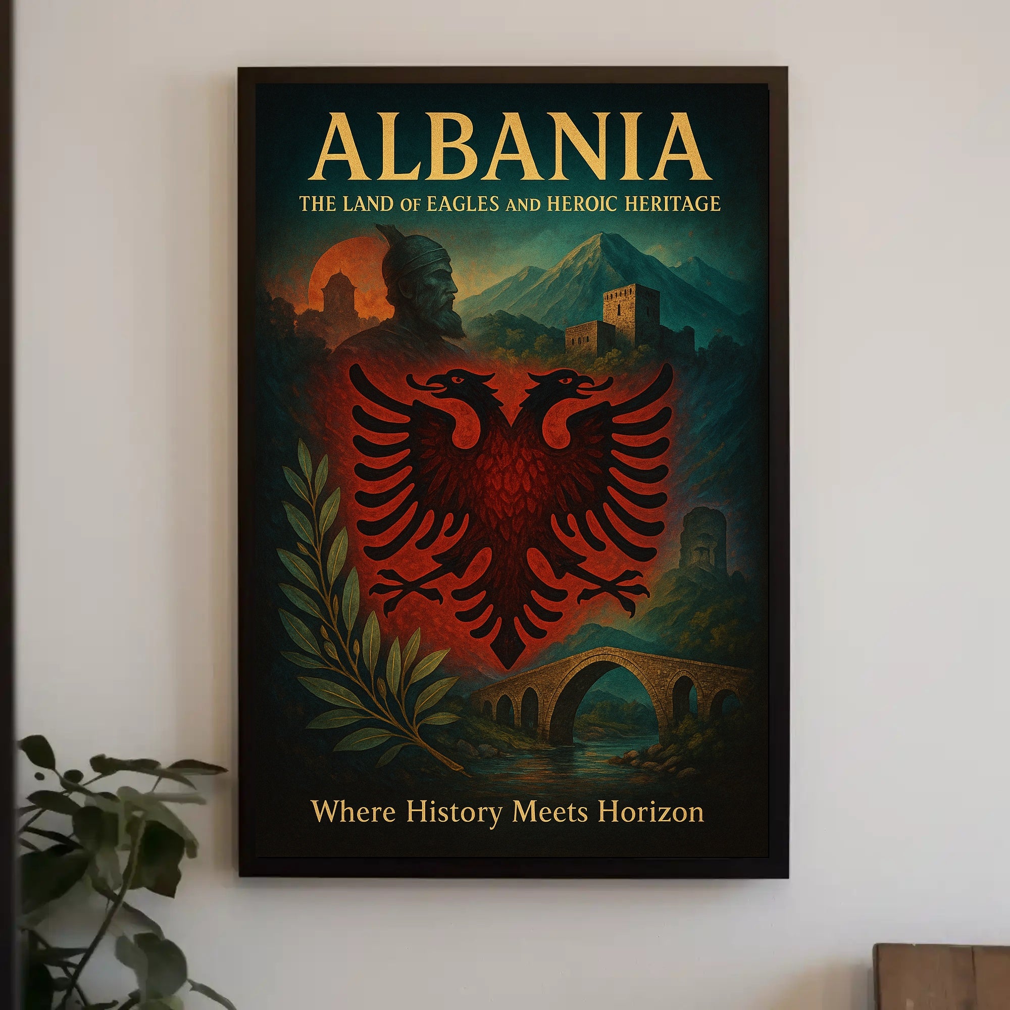 Albanian Pride: A Cultural or Heritage Poster