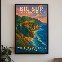 Big Sur Poster Wall Art For Nature Lovers Coastal Serenity