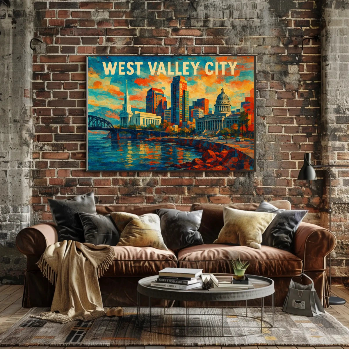 West Valley City Skyline Poster