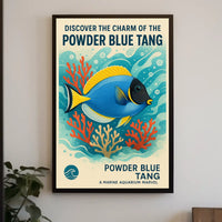 Discover the Charm of the Powder Blue Tang Poster