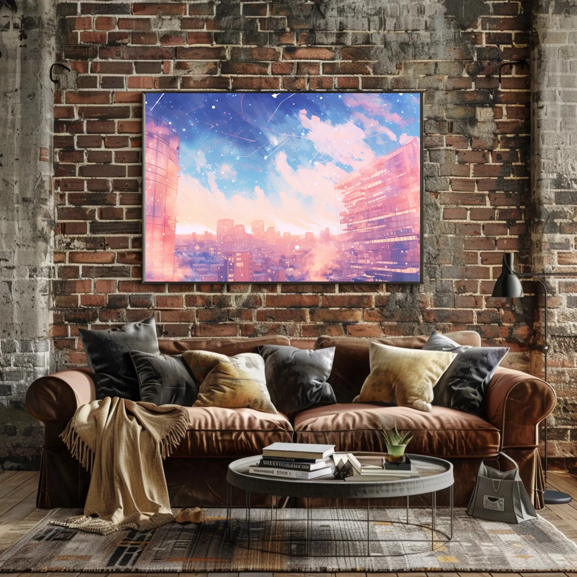 Dreamy Urban Skyline Poster