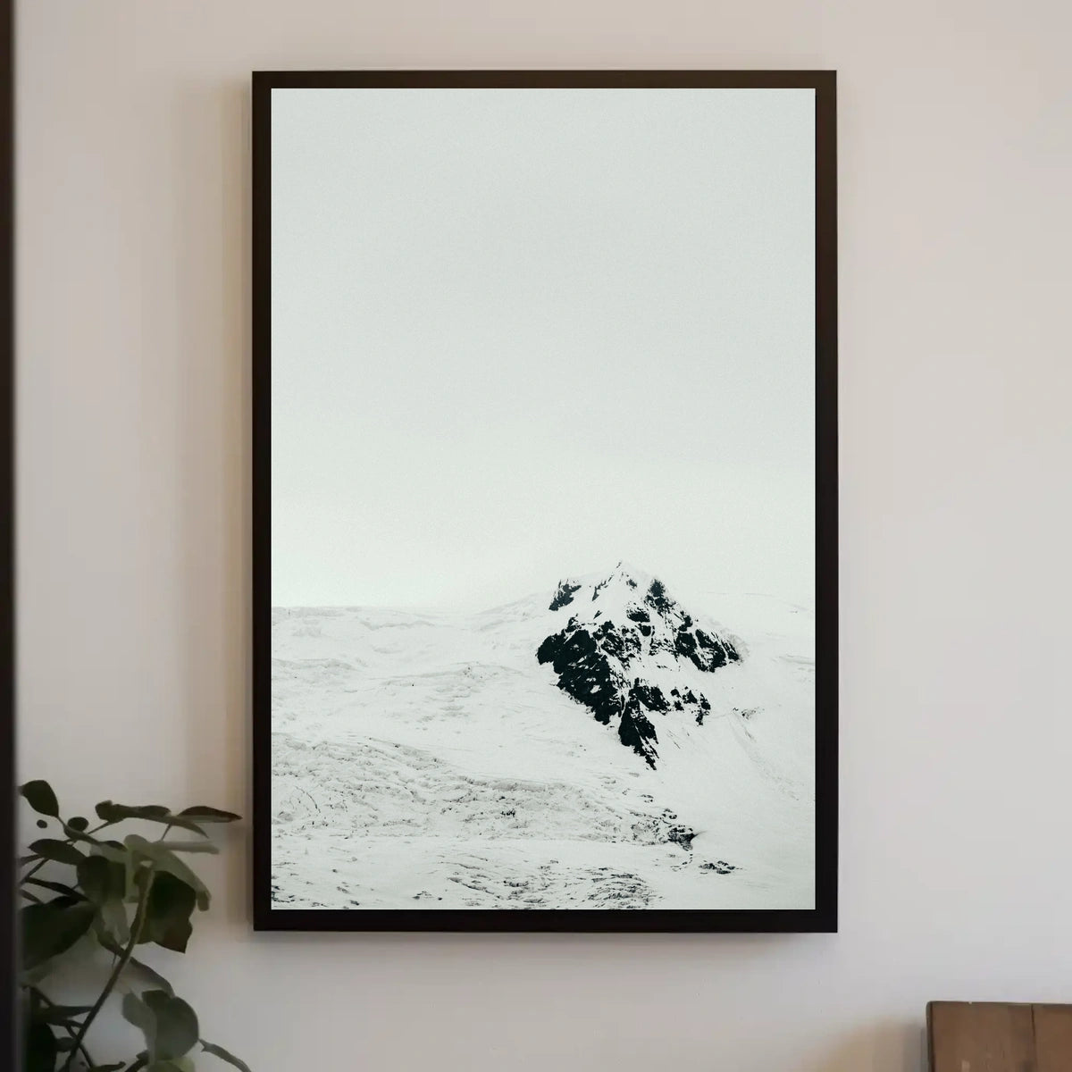 Serene Snow-Covered Mountain National Park Poster
