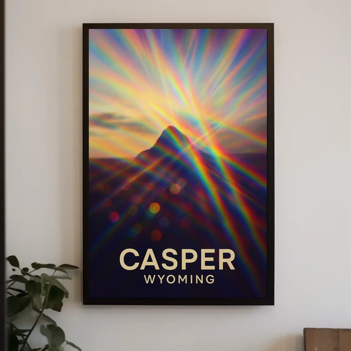 Casper Wyoming Vibrant Perspective Impressionism Poster