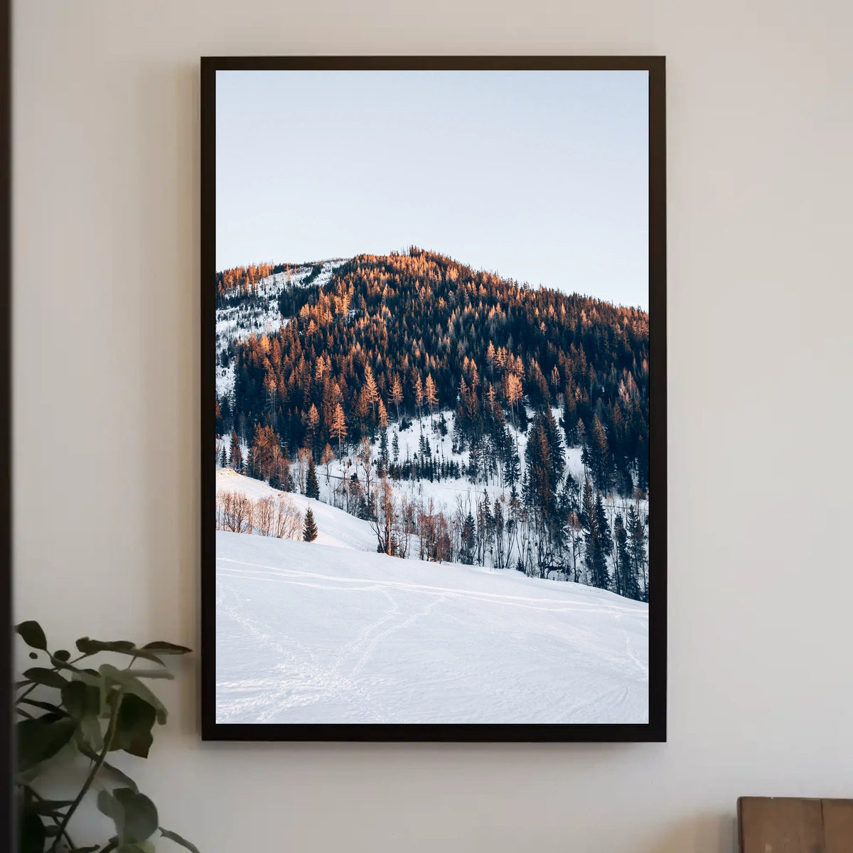 Winter Mountain Serenity Poster