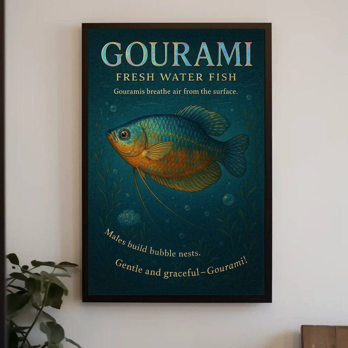 Gourami Freshwater Fish Poster