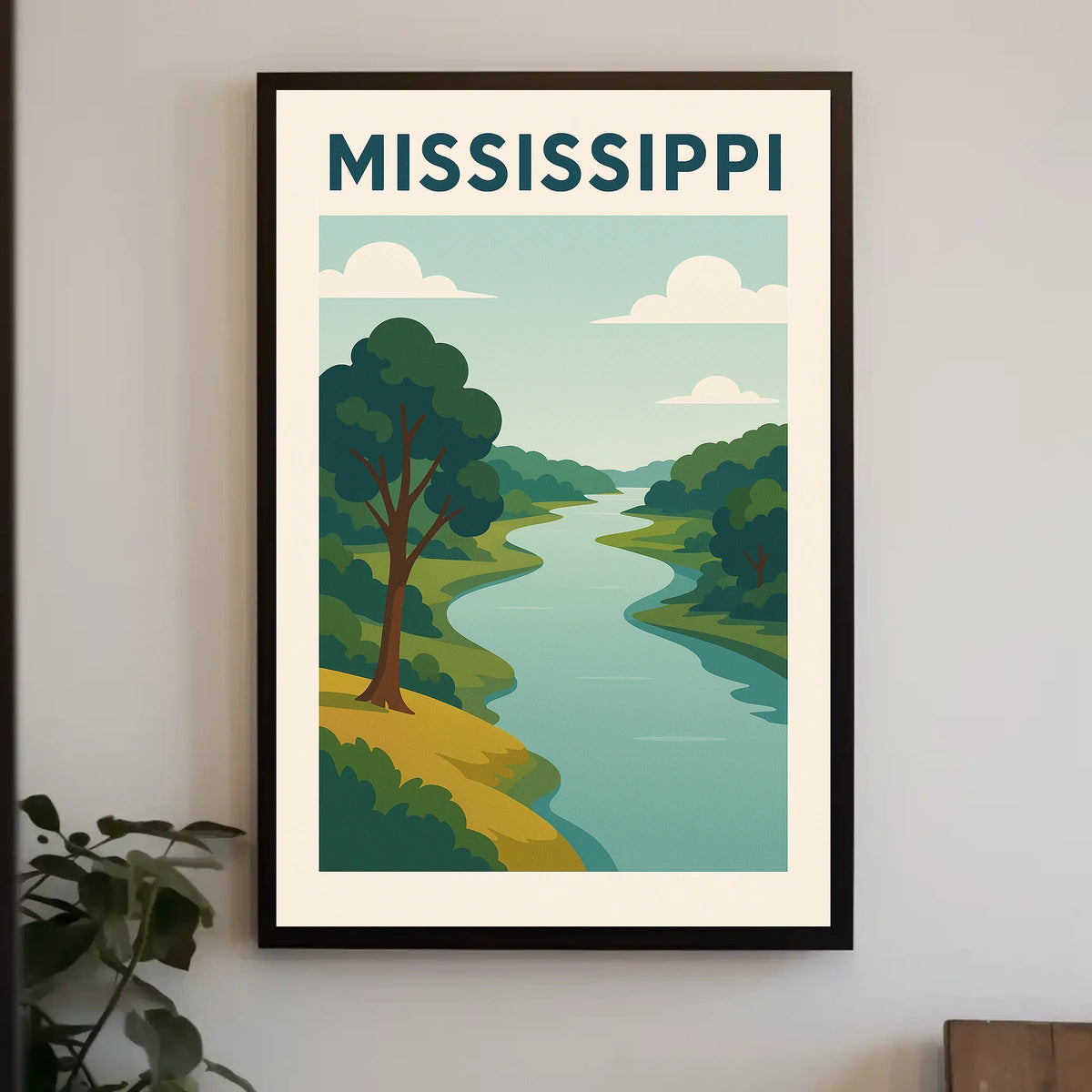 Mississippi River Landscape Poster
