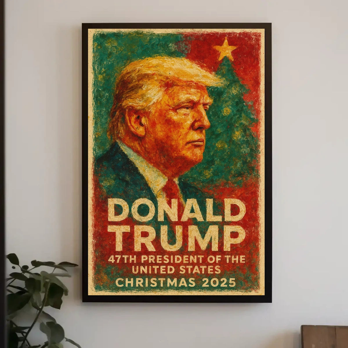 Step 1: Identify the correct poster category: Political or Propaganda Poster
Step 2:
Christmas 2025 Visionary Presidential Portrait Poster