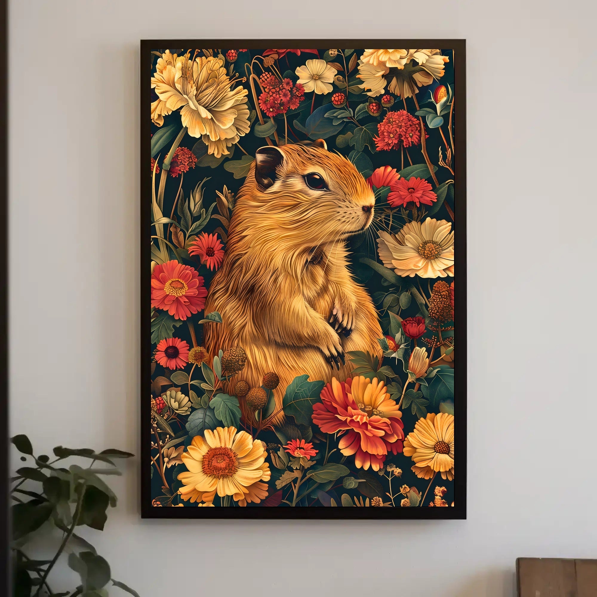 Charming Woodland Chipmunk Animal Poster