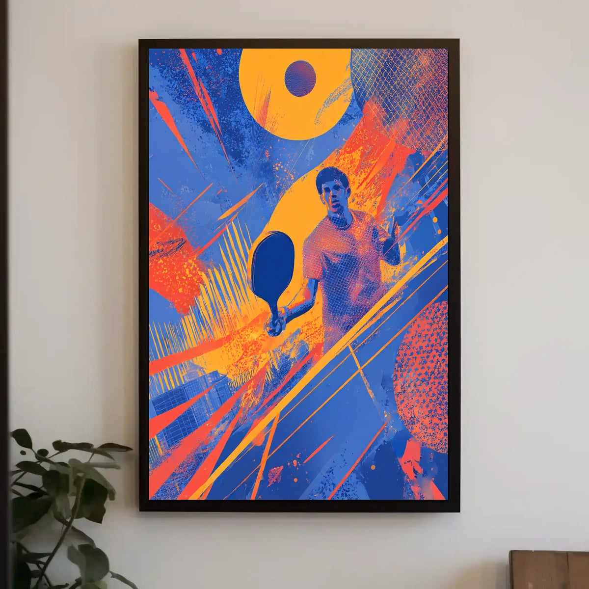 Dynamic Table Tennis Art Poster