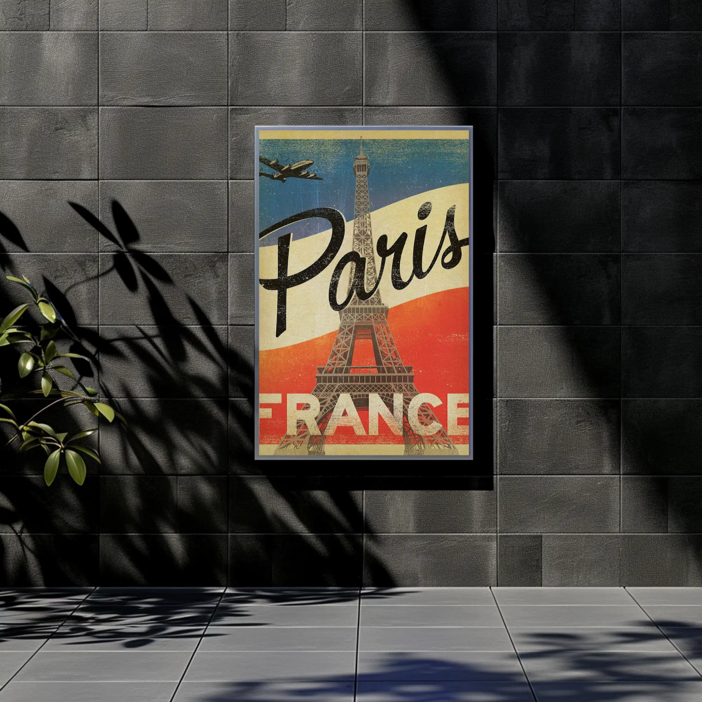 Paris Vintage Poster Eiffel Tower