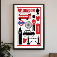 London Icons Poster PosterGoat