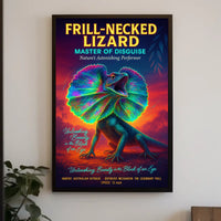 Frill-Necked Lizard Master of Disguise Poster