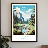 Yosemite National Park Landscape Poster