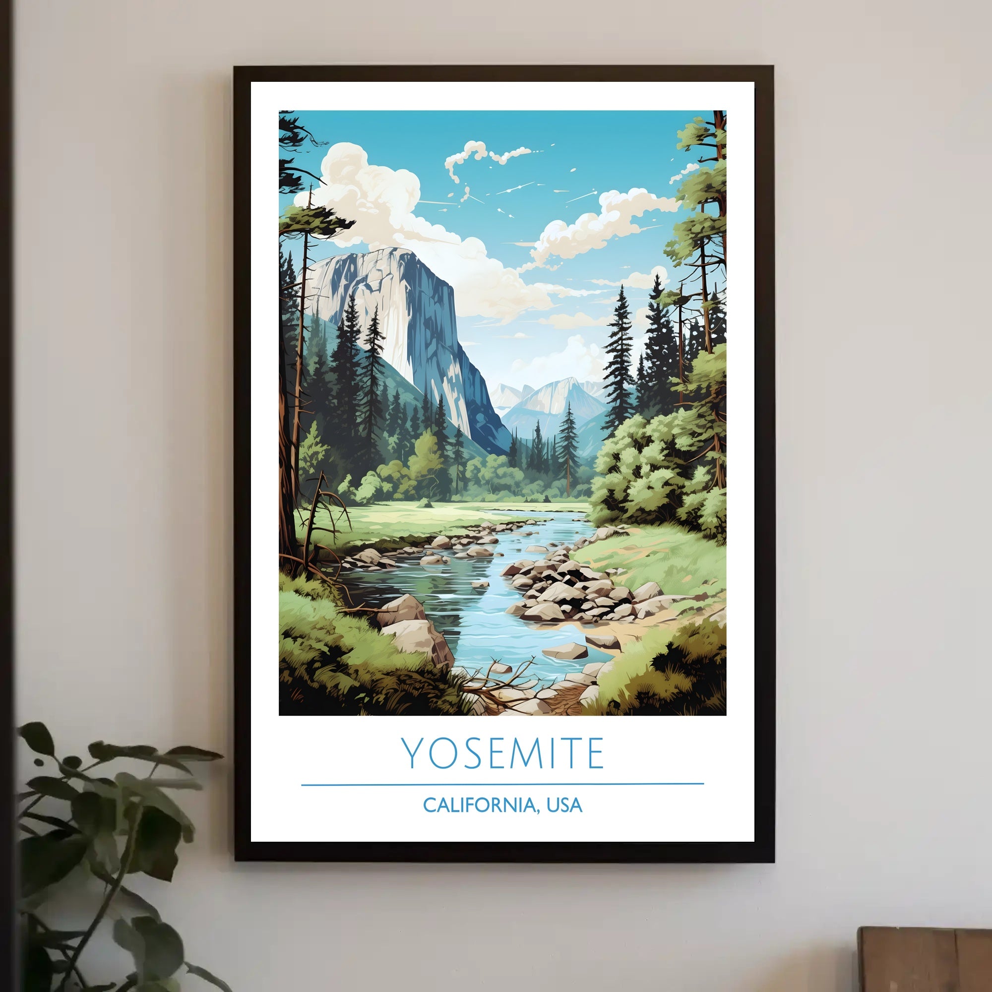 Yosemite National Park Landscape Poster