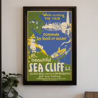 Visit Sea Cliff Poster PosterGoat