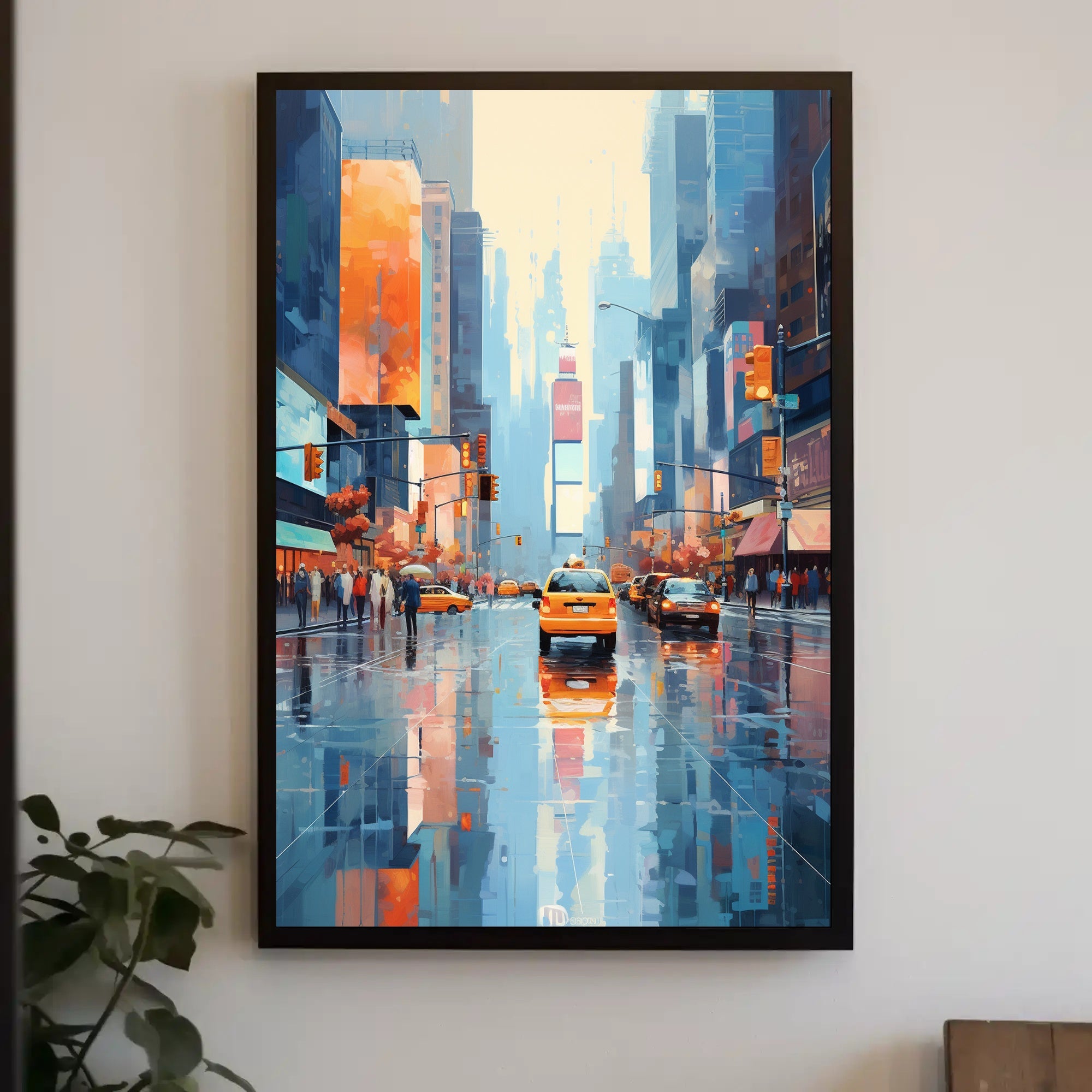 Cityscape Reflections Poster PosterGoat