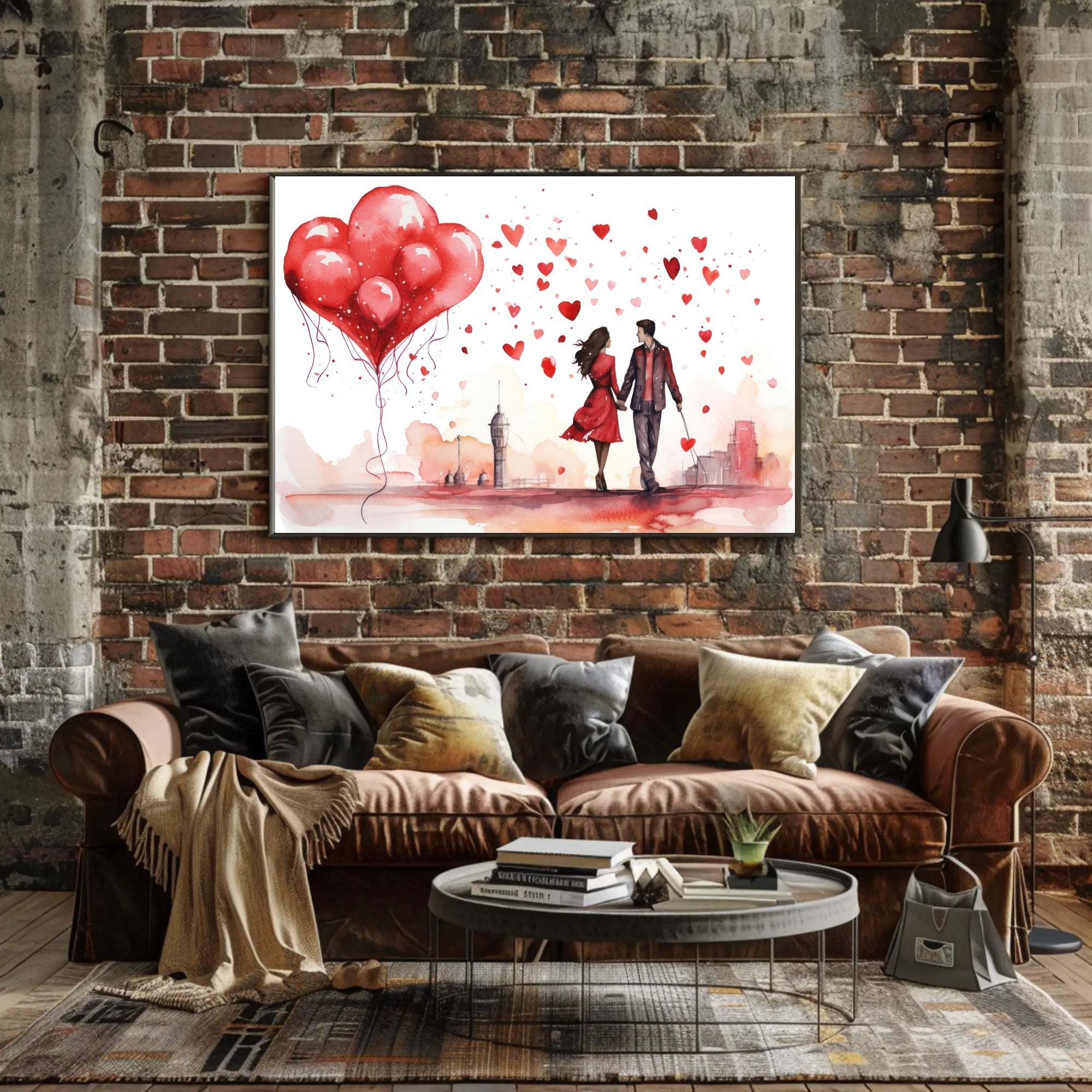 Love in the Cityscape Poster