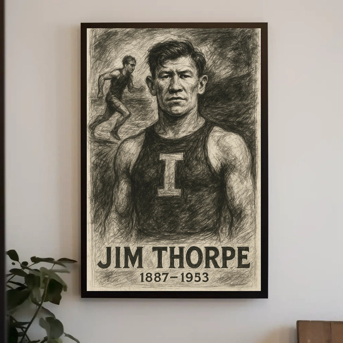 Jim Thorpe Legendary Athlete Poster