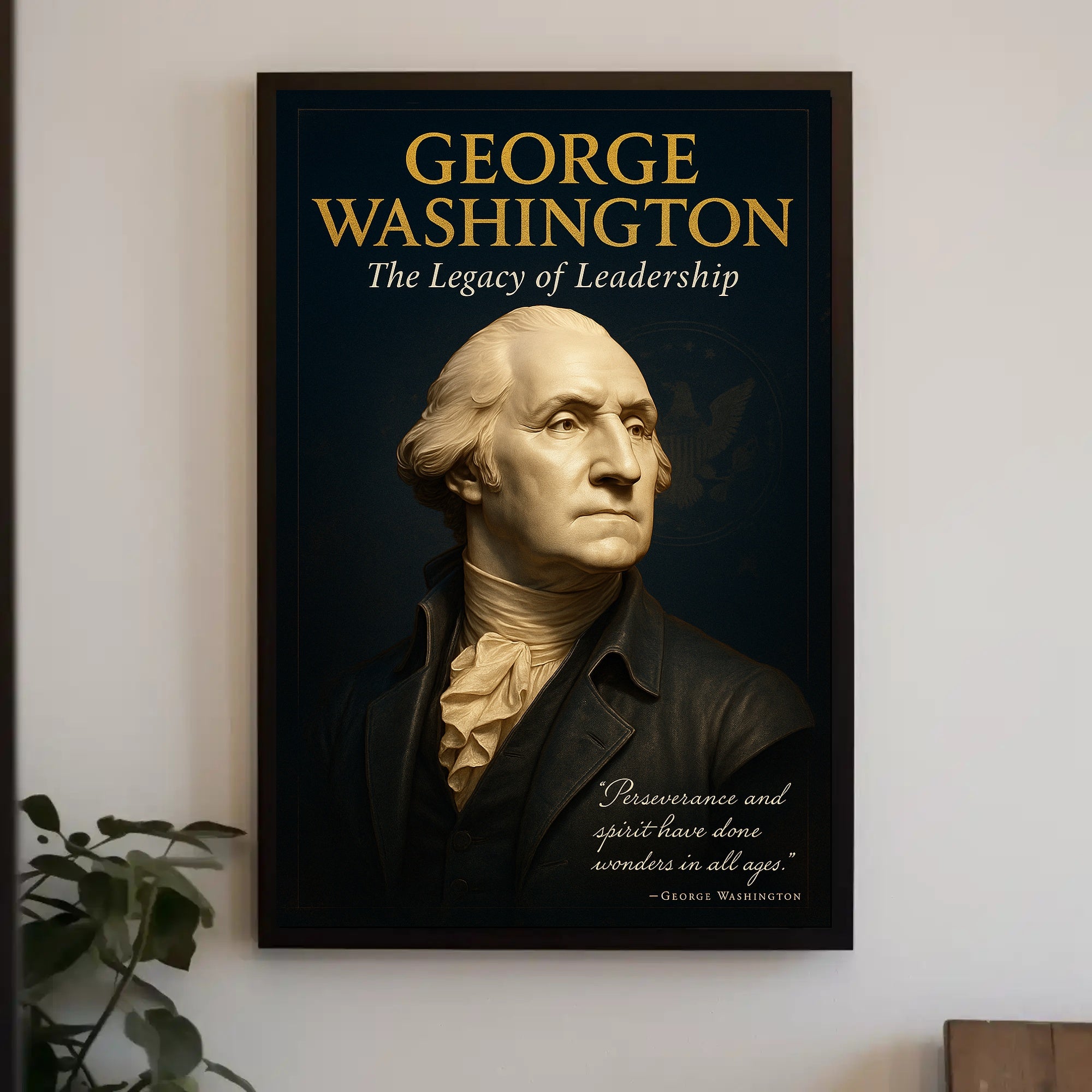 George Washington Legacy Vintage Historical or Presidential Poster PosterGoat