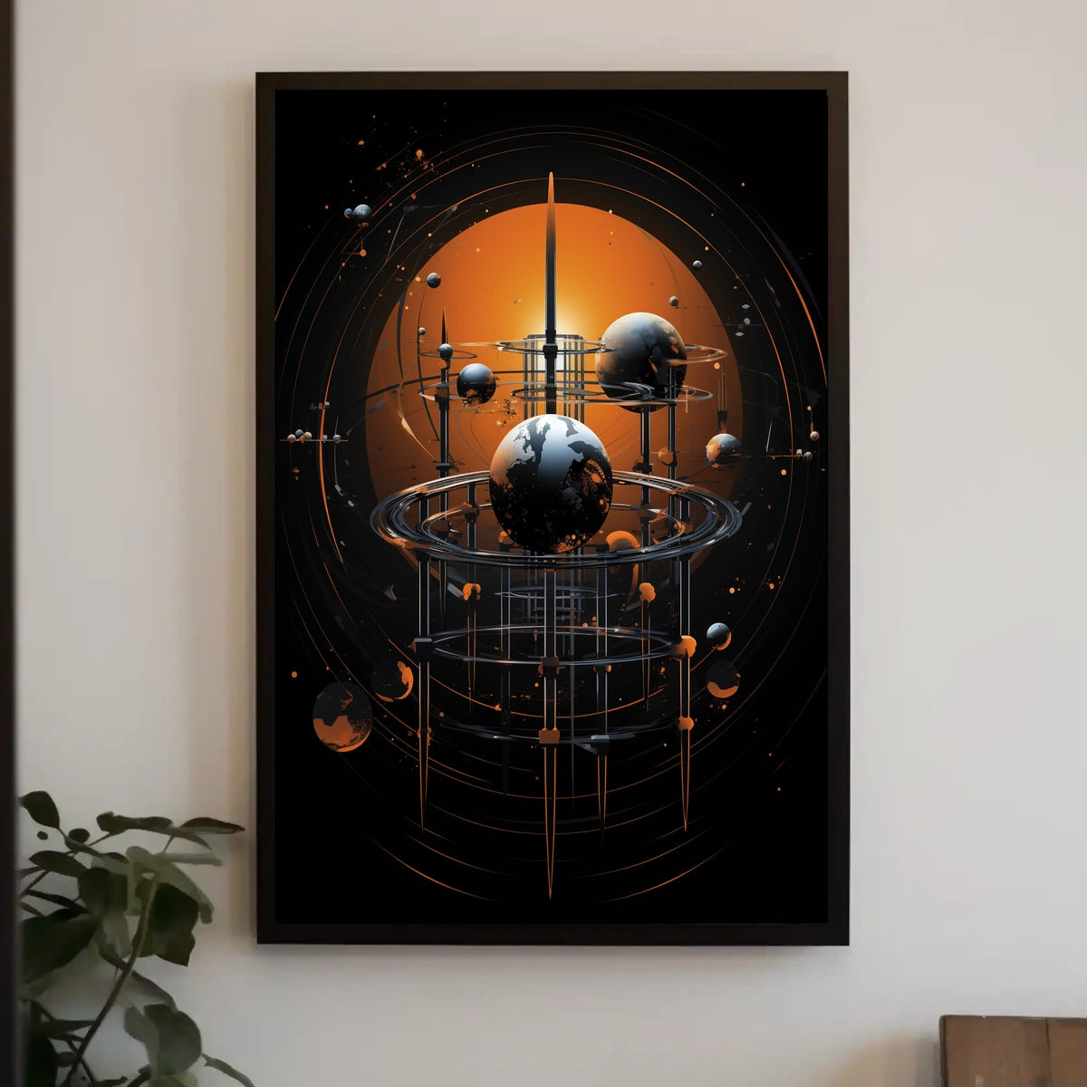 Futuristic Cosmic Journey Landscape Futuristic Sci-Fi Poster