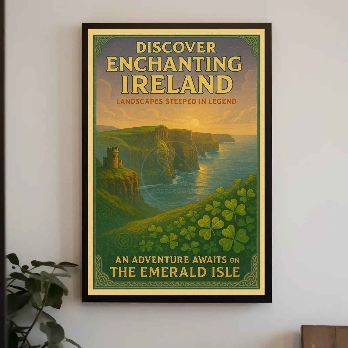 Ireland's Enchanting Cliffs Travel Poster