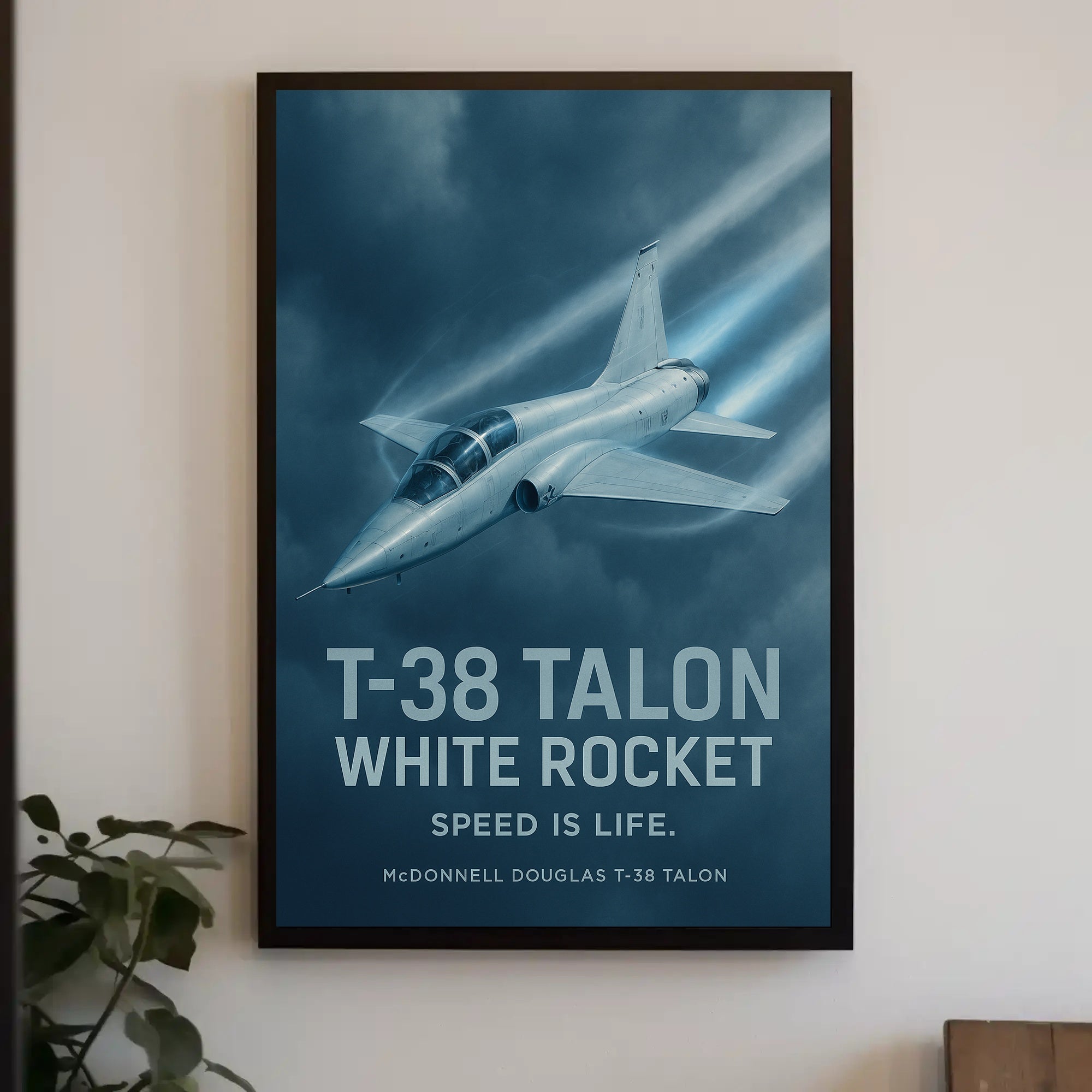 T-38 Talon Supersonic Jet Iconic Poster