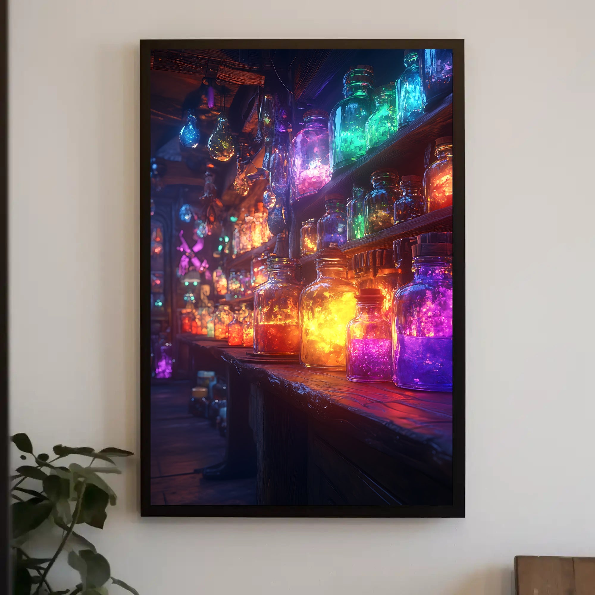 Magical Potion Laboratory with Fantastical Mystical Charm Fantasy Poster