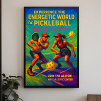 Experience the Energetic World of Pickleball Poster