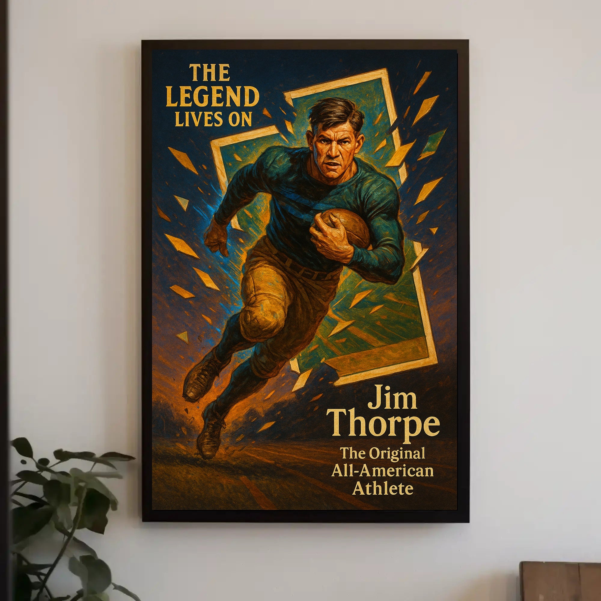 Jim Thorpe – The Original All-American Athlete Poster