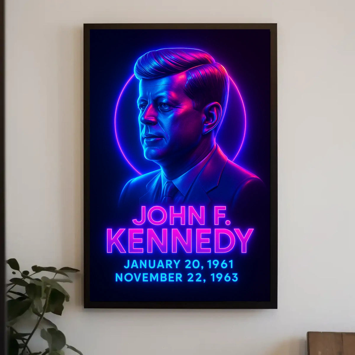John F Kennedy 35th President Vintage Poster
