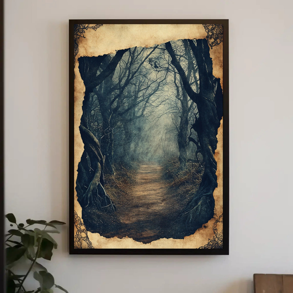 Mysterious Enigmatic Forest Path Atmosphere National Park Poster
