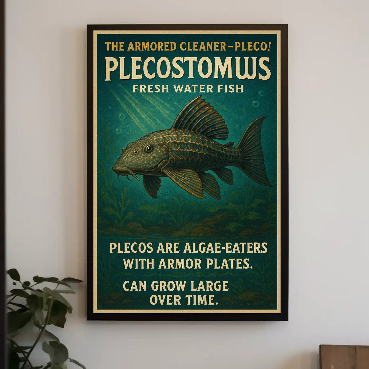 The Armored Cleaner-Pleco Poster