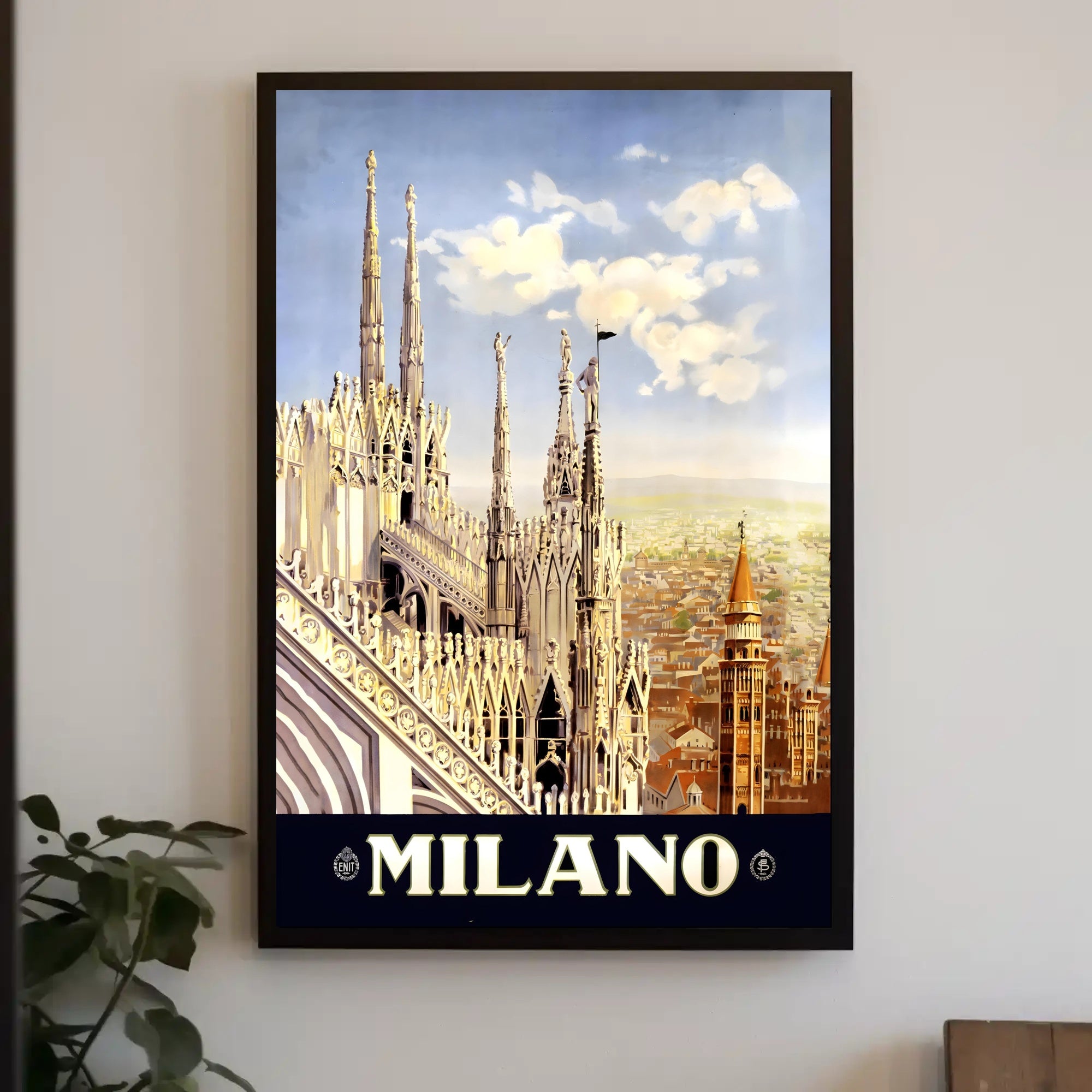Vintage Milan Cathedral Poster