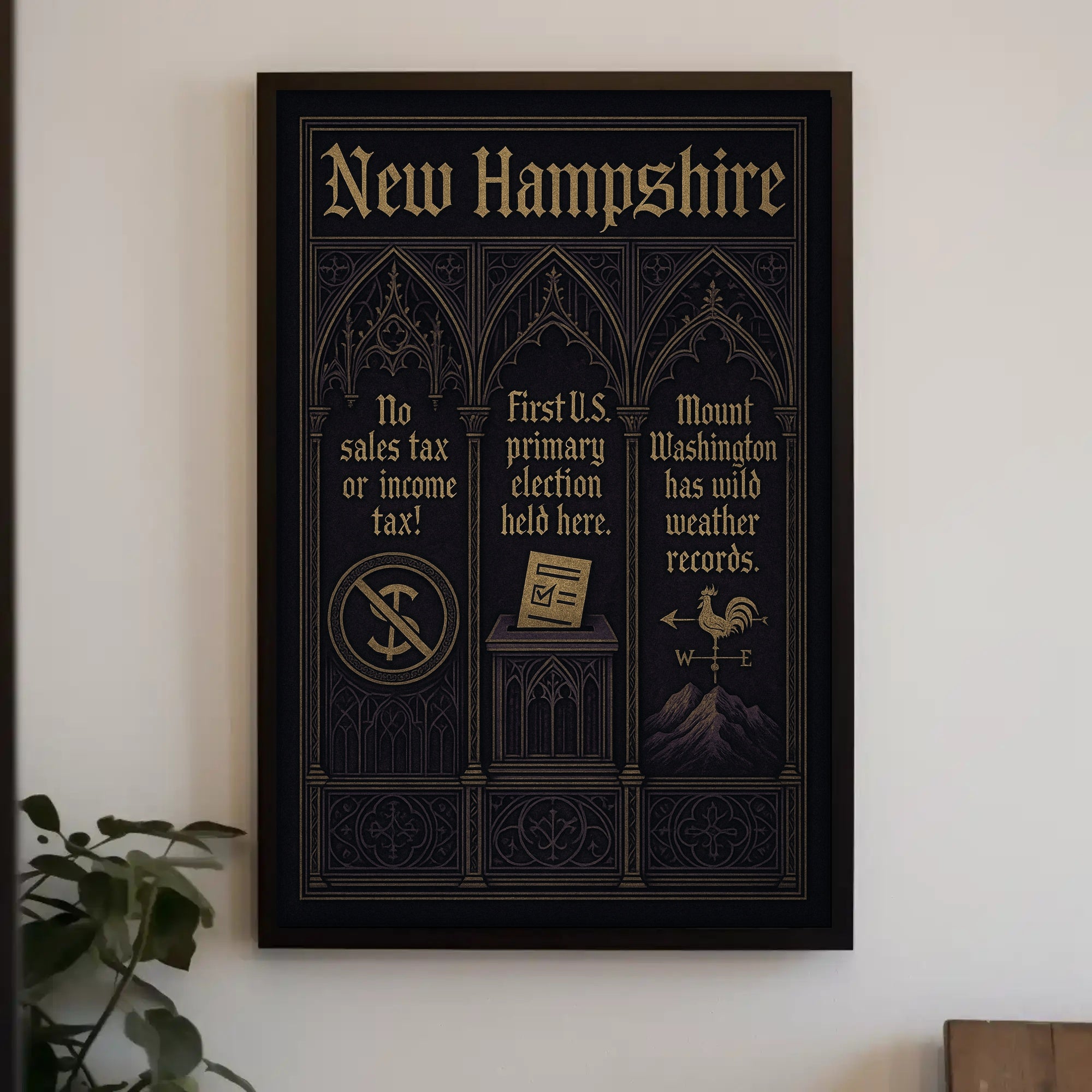 New Hampshire Highlights Poster