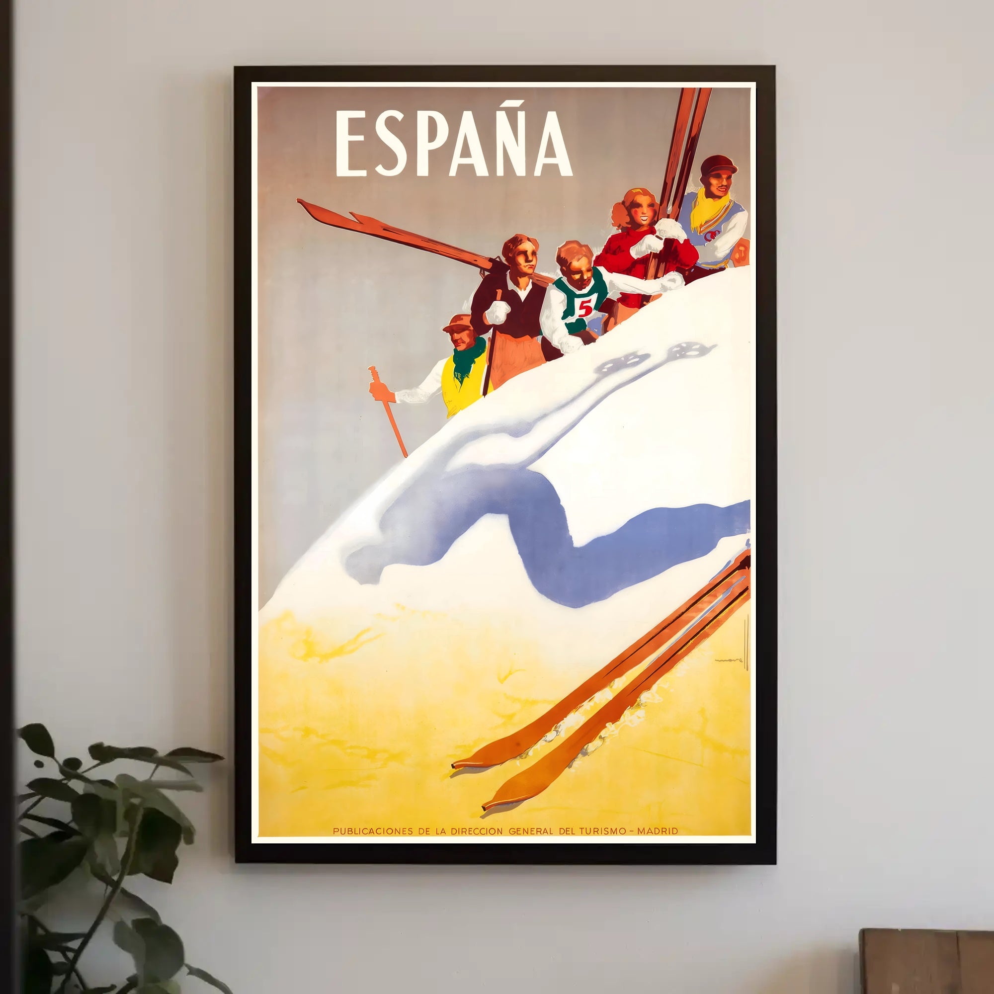 Skiing Adventures in Spain Poster PosterGoat