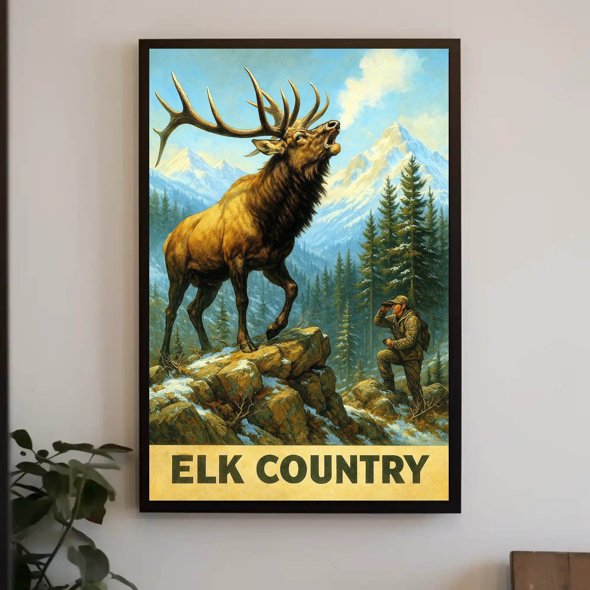 Elk Country Poster PosterGoat