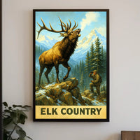 Elk Country Poster PosterGoat
