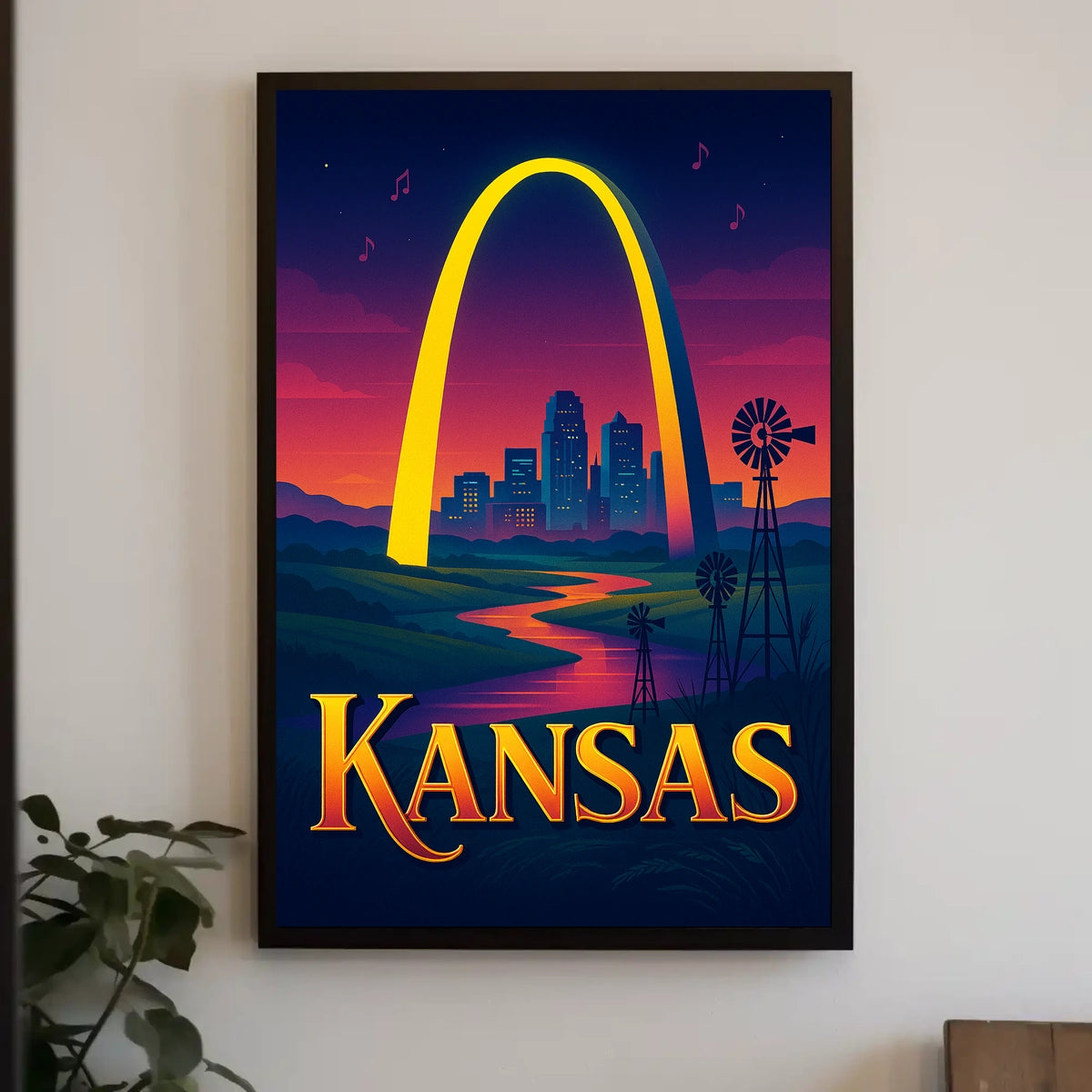 Kansas A Vibrant Tribute Poster