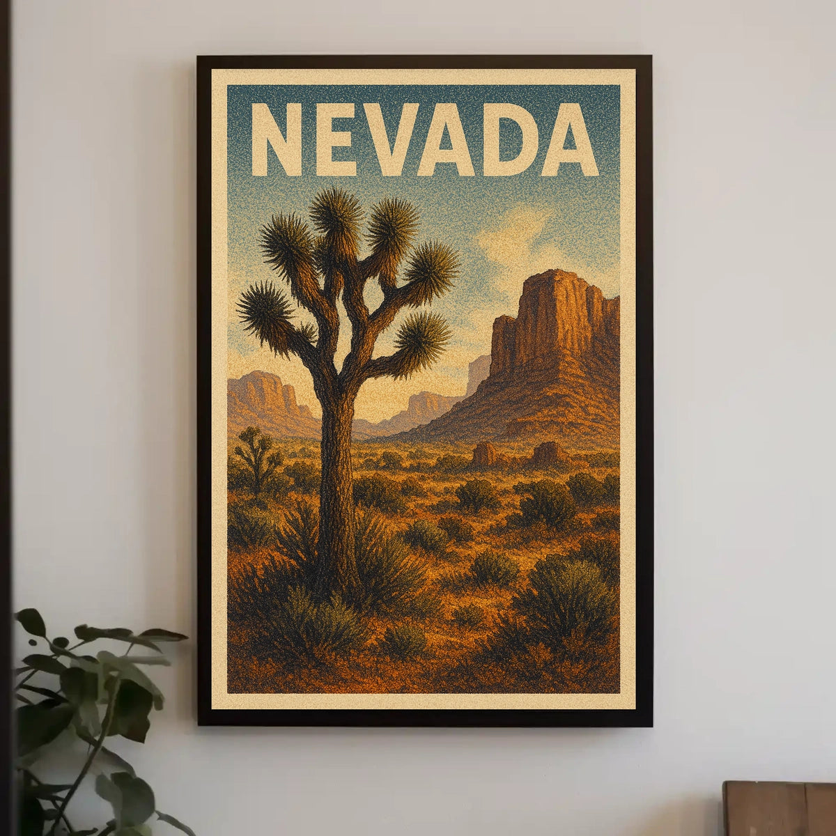 Nevada Desert Landscape Poster