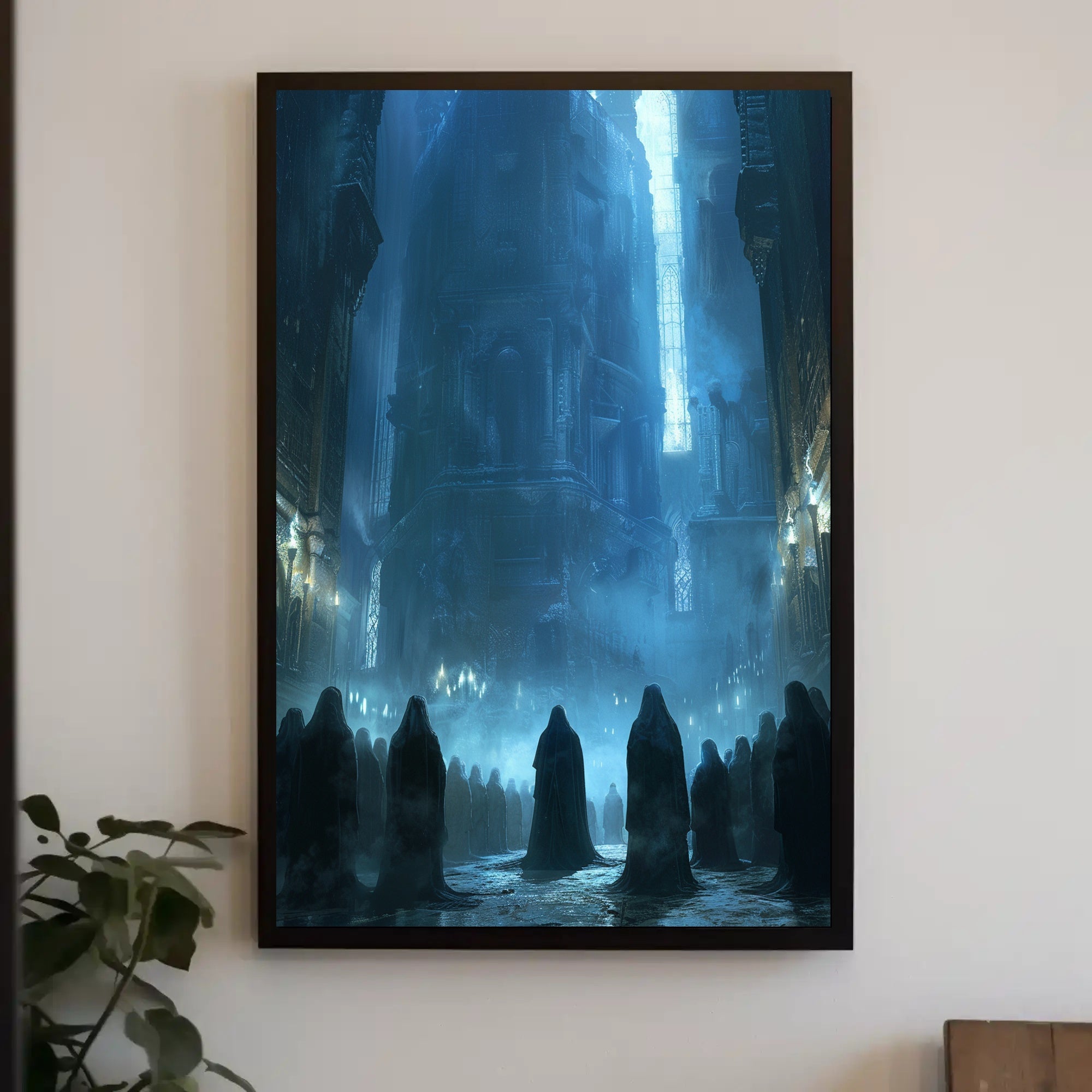 Mystical Gothic Cathedral Dark Fantasy Poster PosterGoat