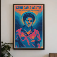 Saint Carlo Acutis Cyber Apostle of the Eucharist Poster