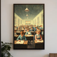 Classroom of the Past Poster