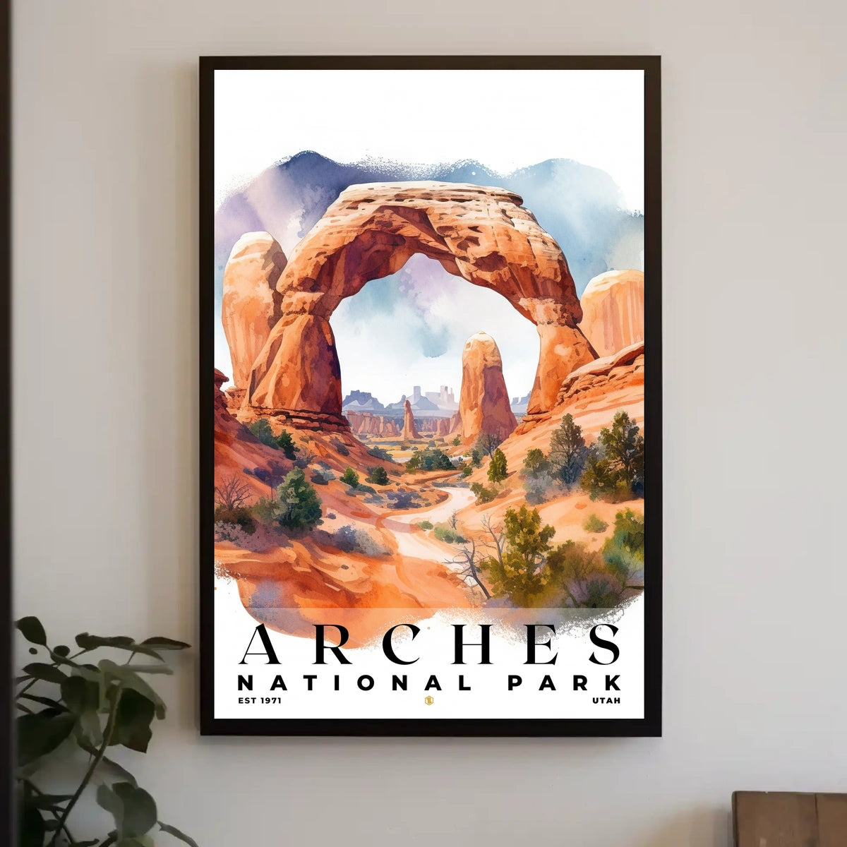 Arches Watercolor Wall Art Poster