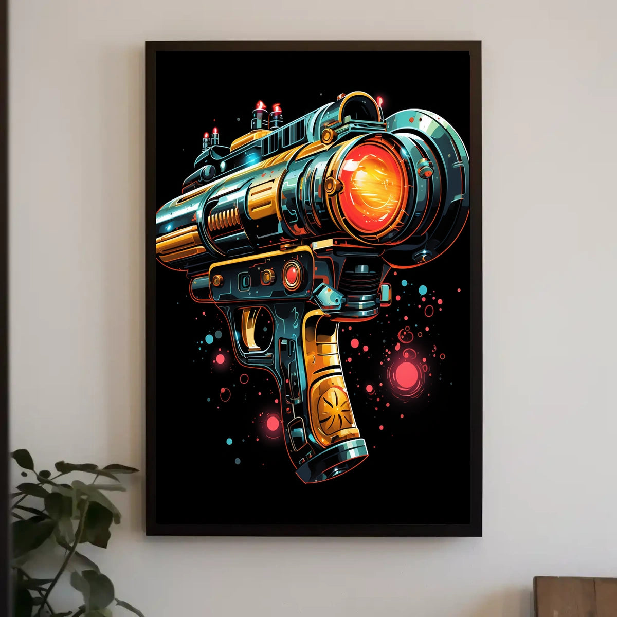Futuristic Ray Gun Poster