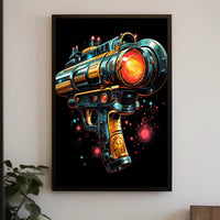 Futuristic Ray Gun Poster