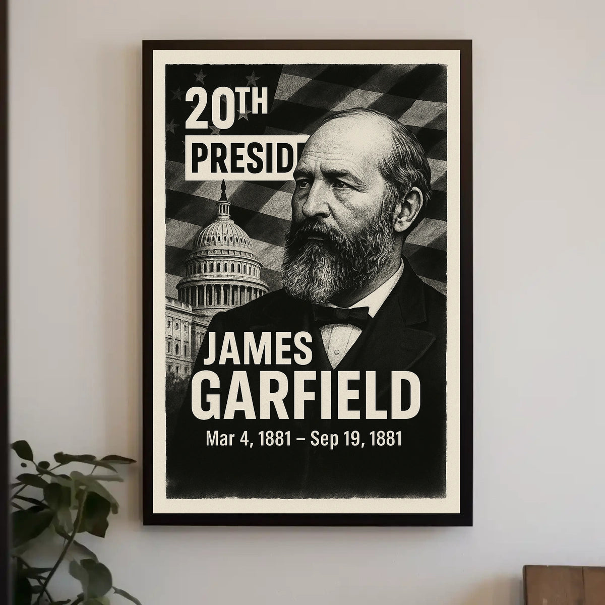 James Garfield 20th President Poster