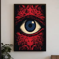 Eye of Observation: Surreal Intricate Abstract Artistic Poster