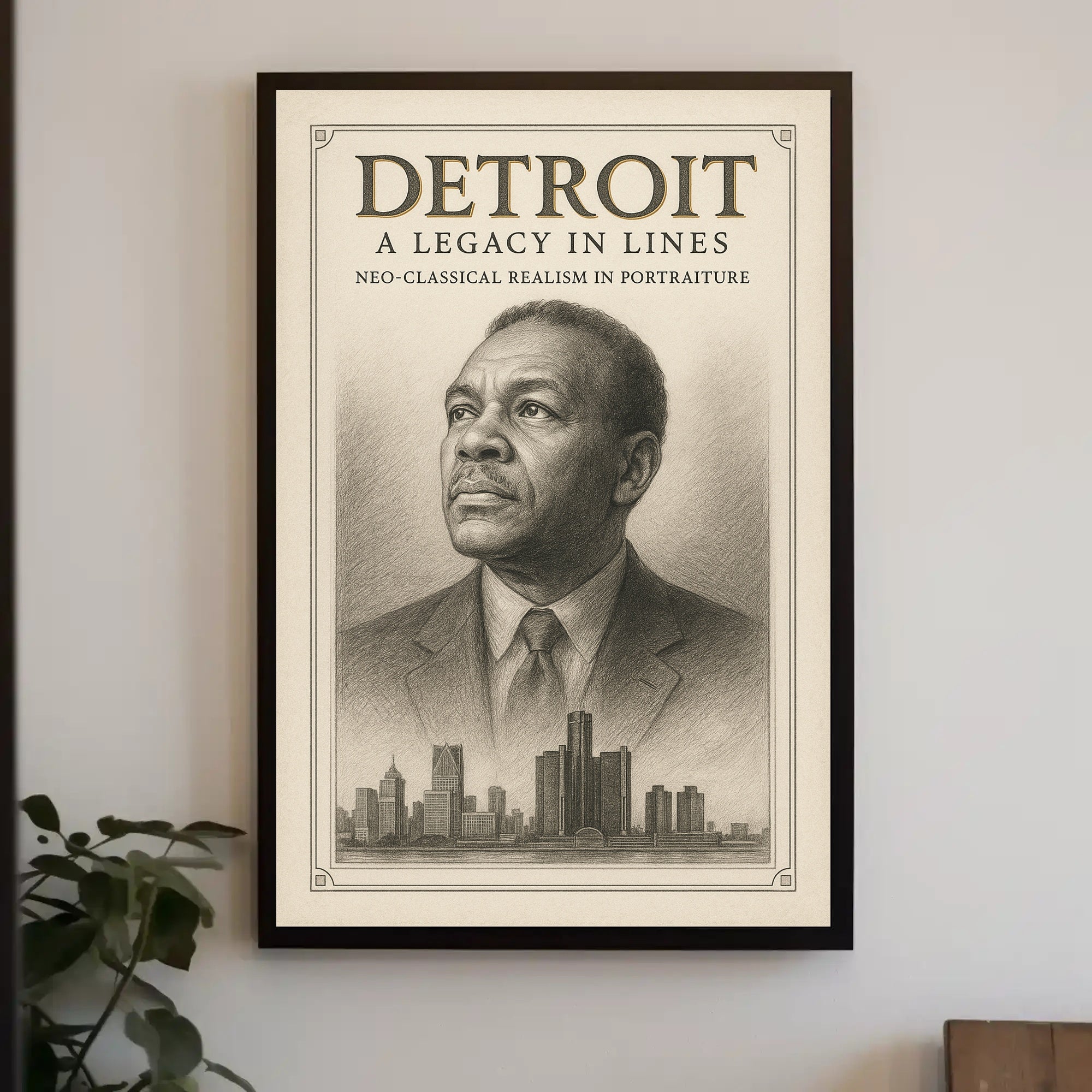 Detroit A Legacy in Lines Poster