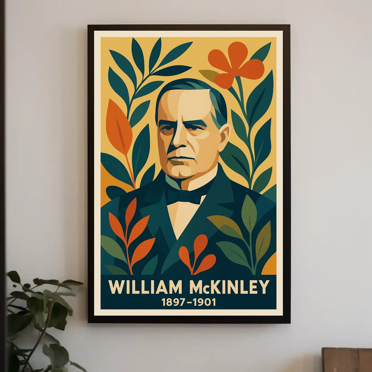 William McKinley Patriotic Vintage Modern Poster