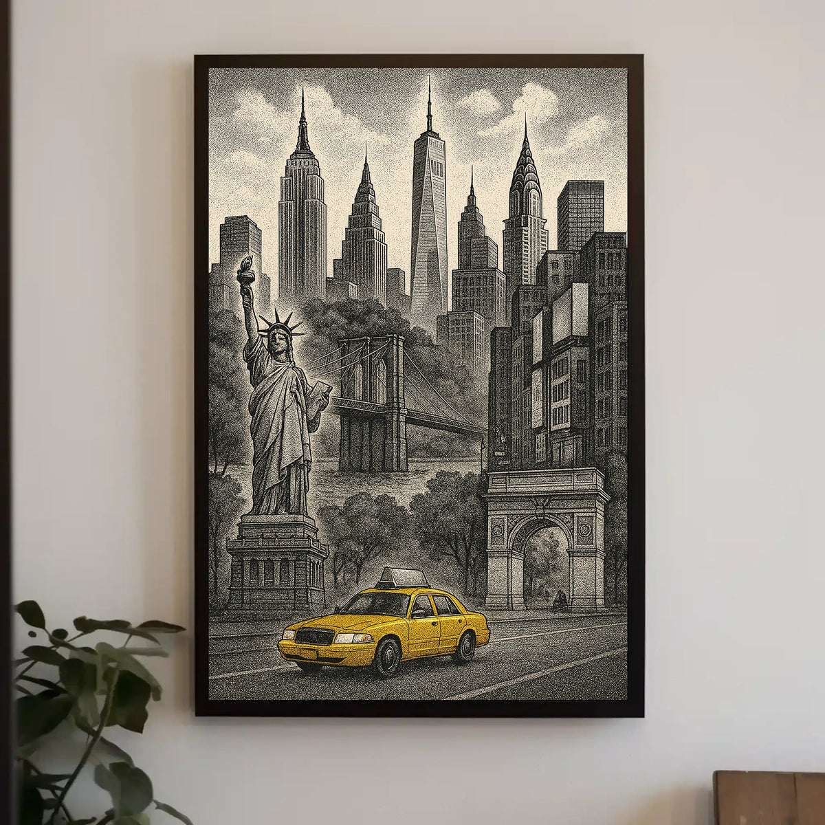 Iconic New York City Landmarks Poster